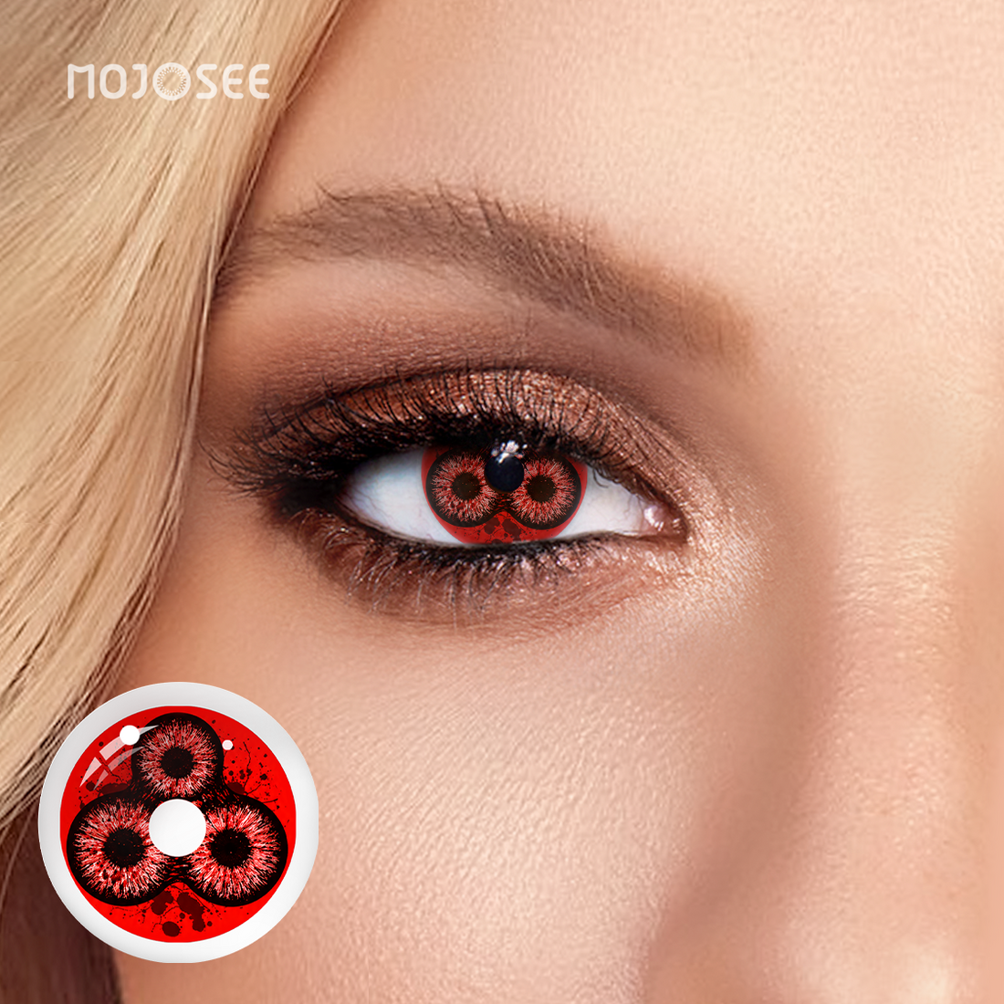 Crimson Storm Colored Contact Lenses