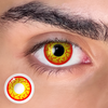 Sith-Inspired Red & Yellow Villain Eye Contacts for Men