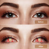 Patient Zero Colored Contact Lenses – Red Blood Splatter Eye