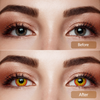 Sith-Inspired Red & Yellow Villain Eye Contacts