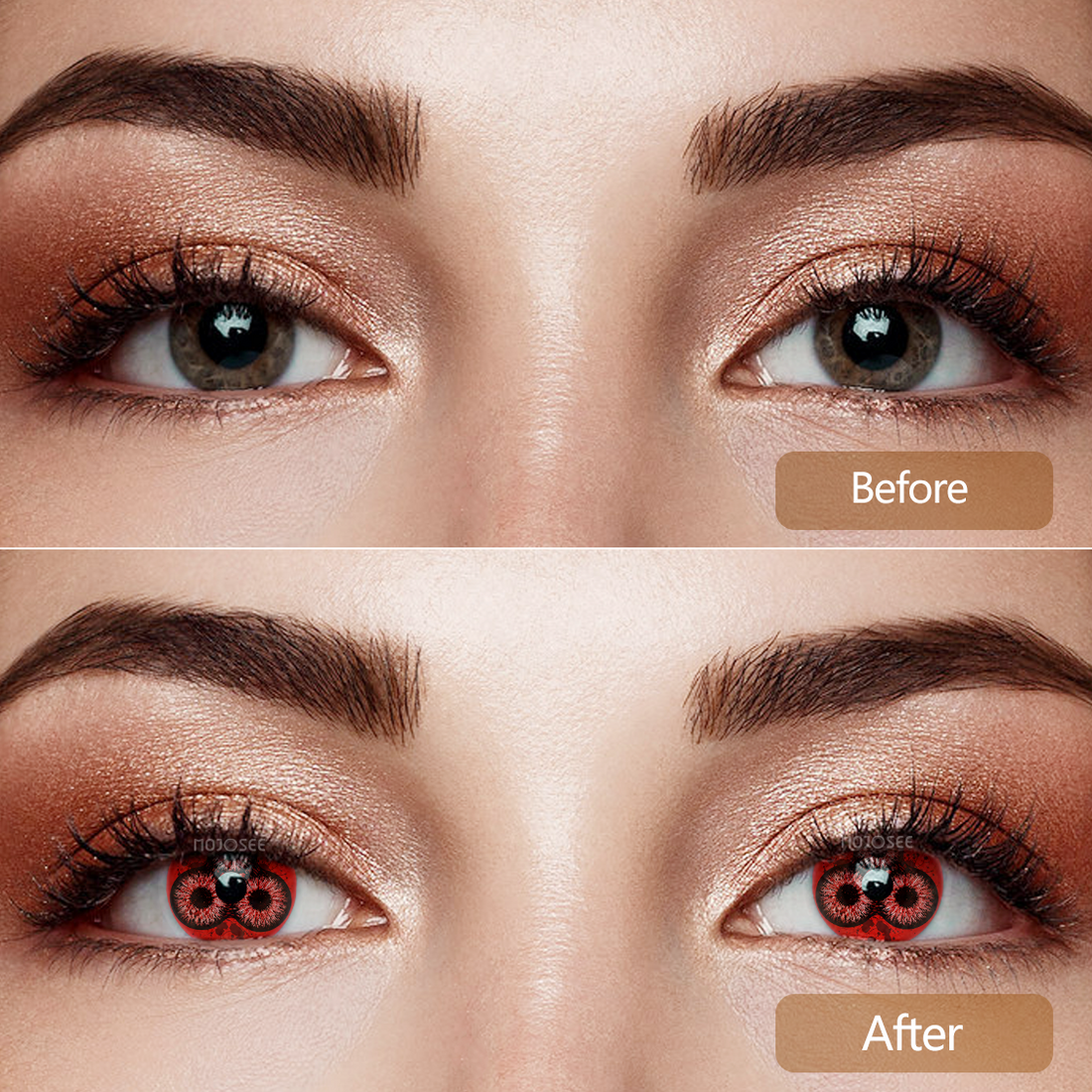 Crimson Storm Colored Contact Lenses