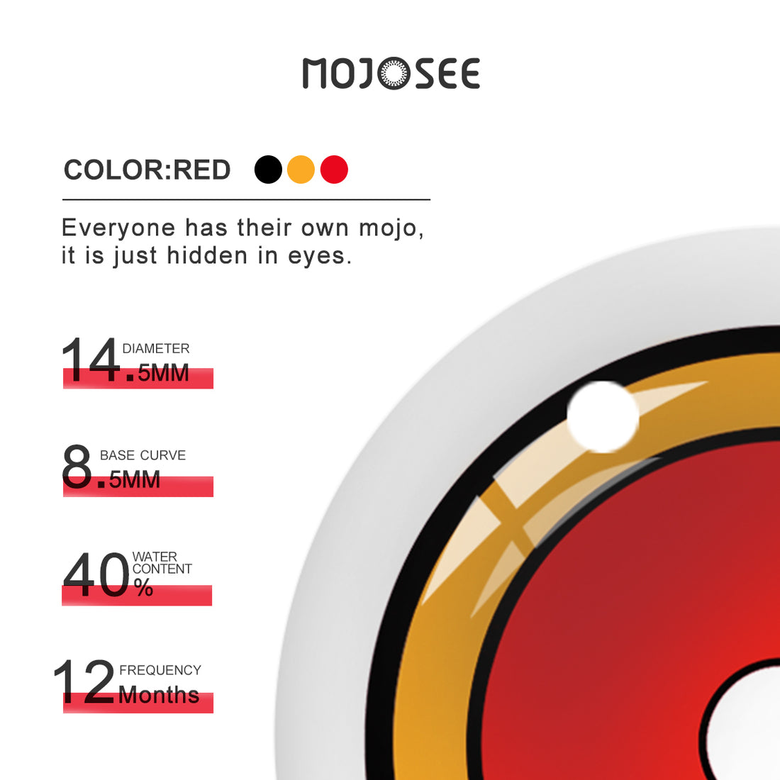 Kyojuro Rengoku Ember Ring Cosplay Contact Lenses – Demon Slayer