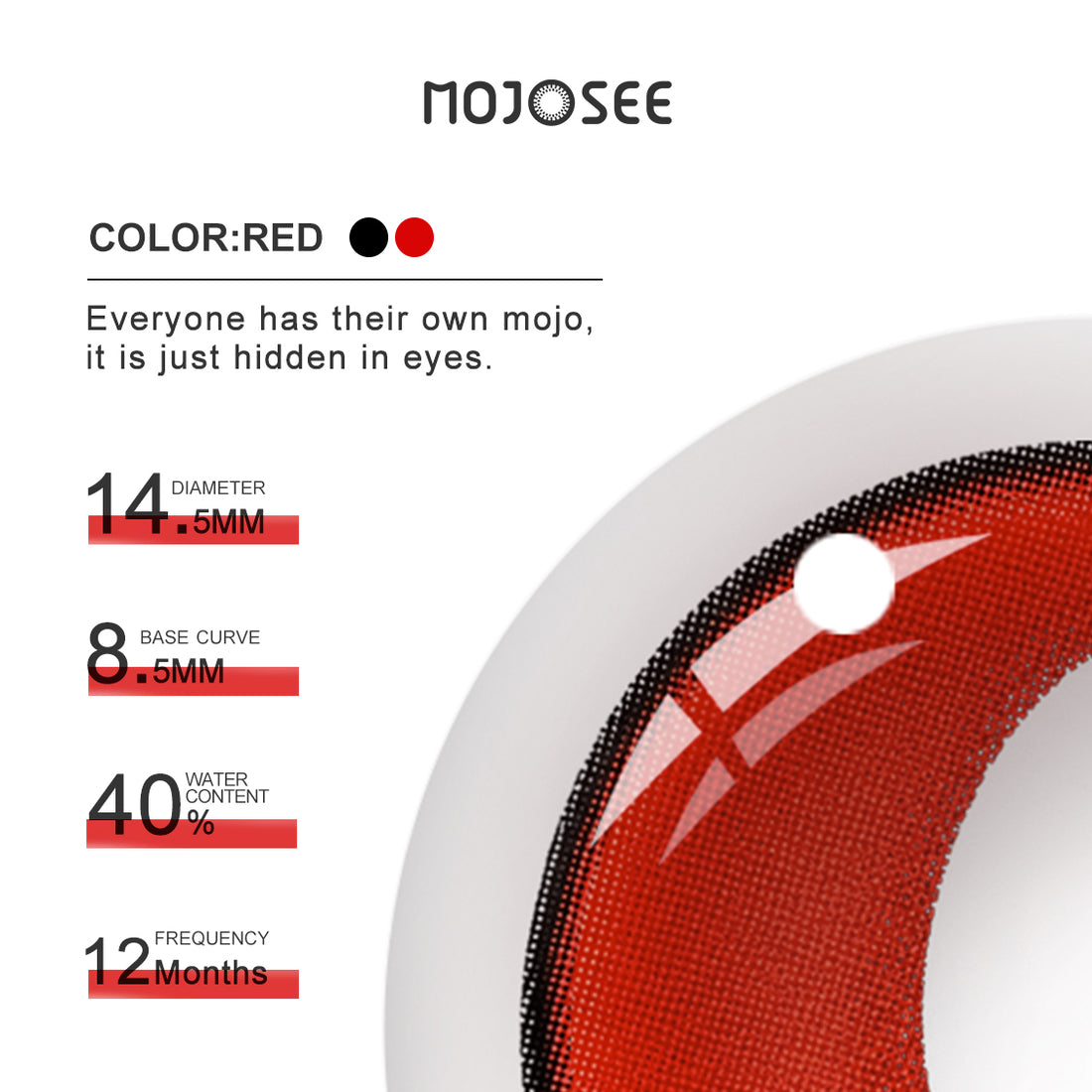 Alastor Red Slit Prescription Cosplay Contact Lenses – Hazbin Hotel