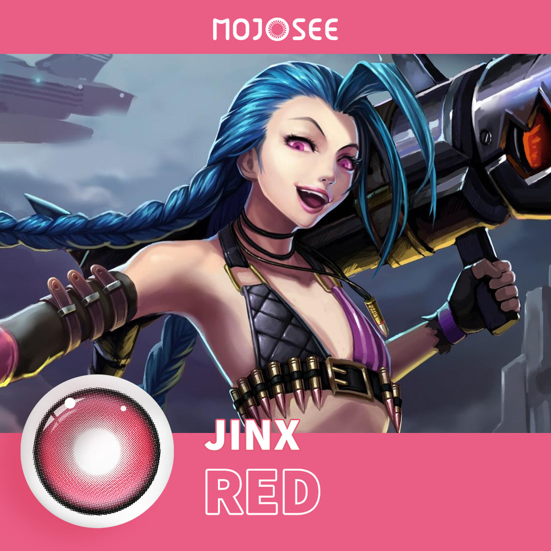 Jinx Cosplay Contact Lenses – Arcane