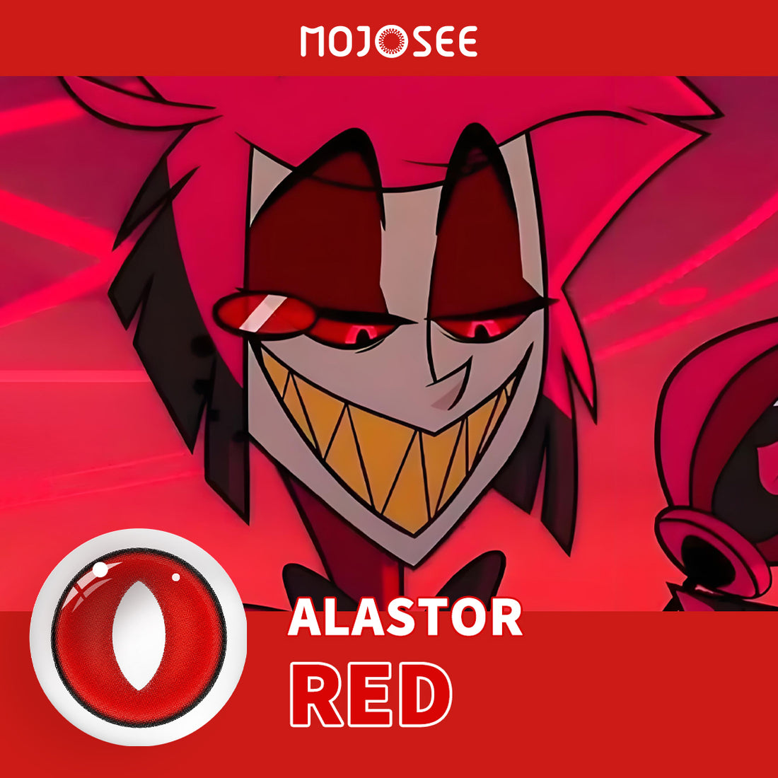 Alastor Red Slit Prescription Cosplay Contact Lenses – Hazbin Hotel