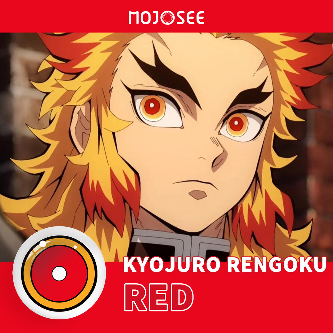 Kyojuro Rengoku Ember Ring Cosplay Contact Lenses – Demon Slayer
