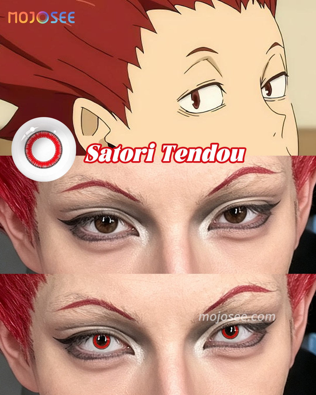 Satori Tendou Prescription Cosplay Contact Lenses – Haikyuu — look 2