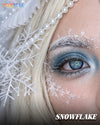 Snowflake Colored Contact Lenses – Blue Snowflake Eye