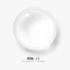 White Mesh Blind Contact Lenses for Men - Full-Iris Grid