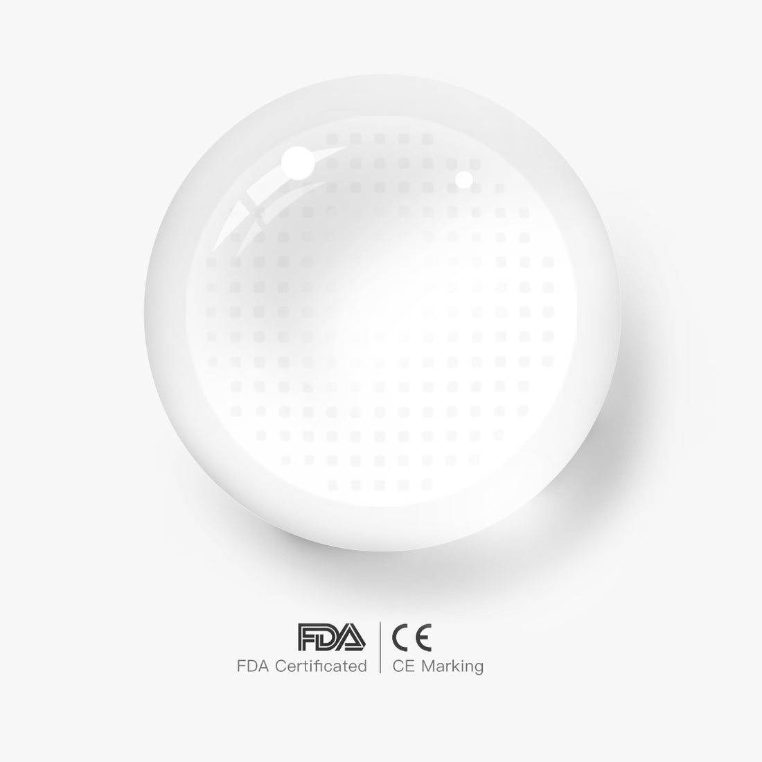 White Mesh Blind Contact Lenses for Men - Full-Iris Grid
