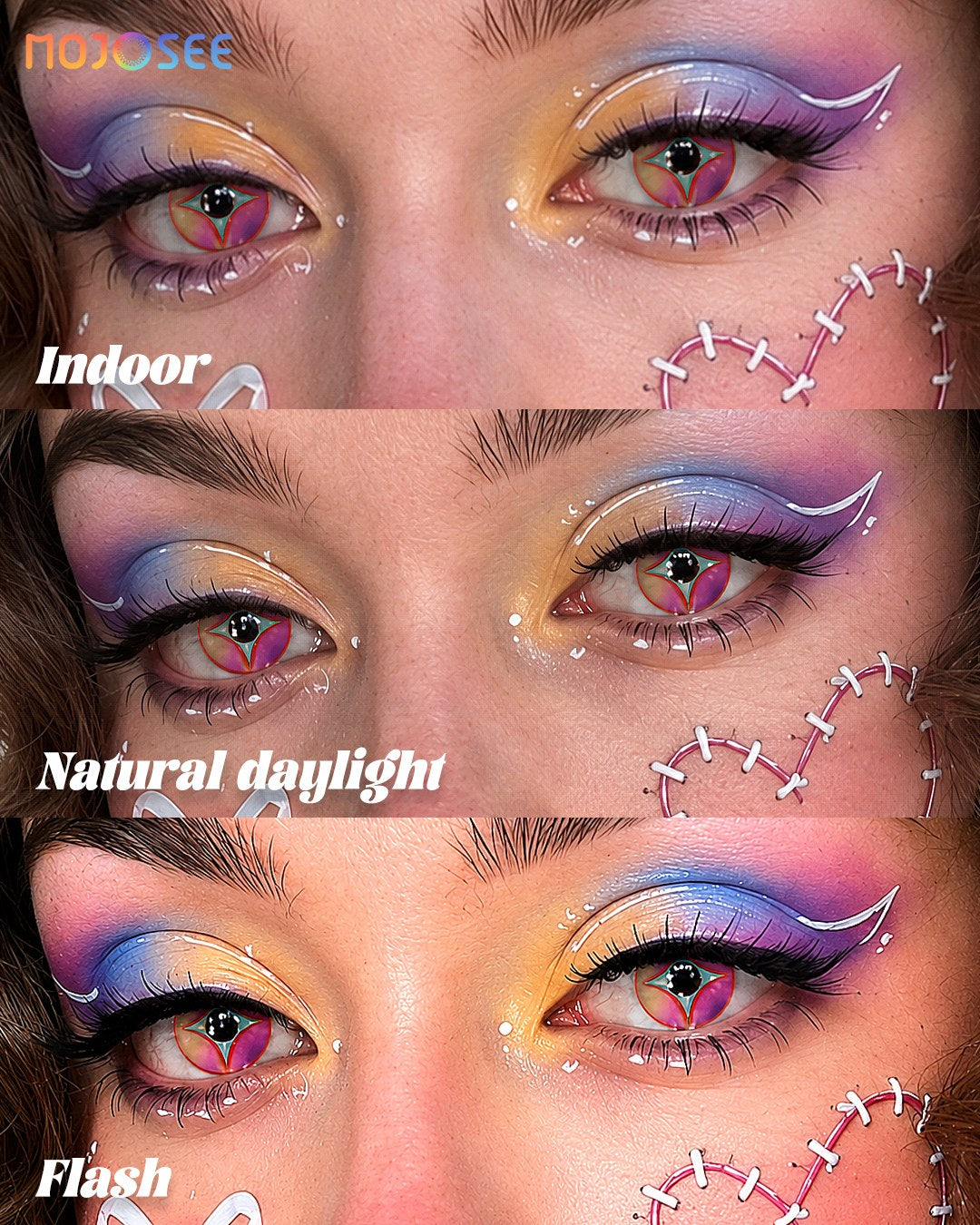 Zero Prescription Cosplay Contact Lenses – Path to Nowhere — look 3
