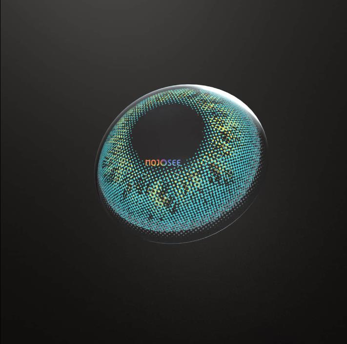 Daily Disposable Starry Sky Blue Colored Contact Lenses
