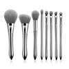 MOJO Silver Mirror 8 Piece Brush Set