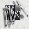 MOJO Silver Mirror 8 Piece Brush Set