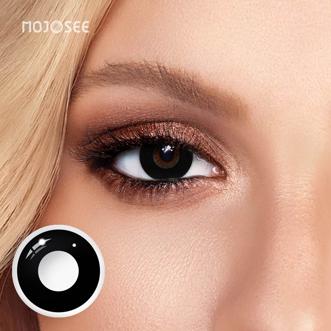 Circle Block Black Block Colored Contact Lenses