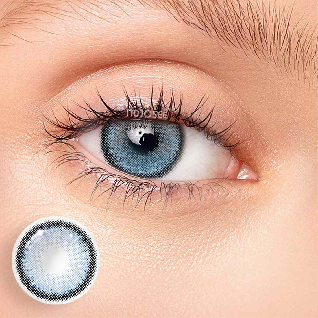 Rain Forest Gray-Blue Colored Contact Lenses