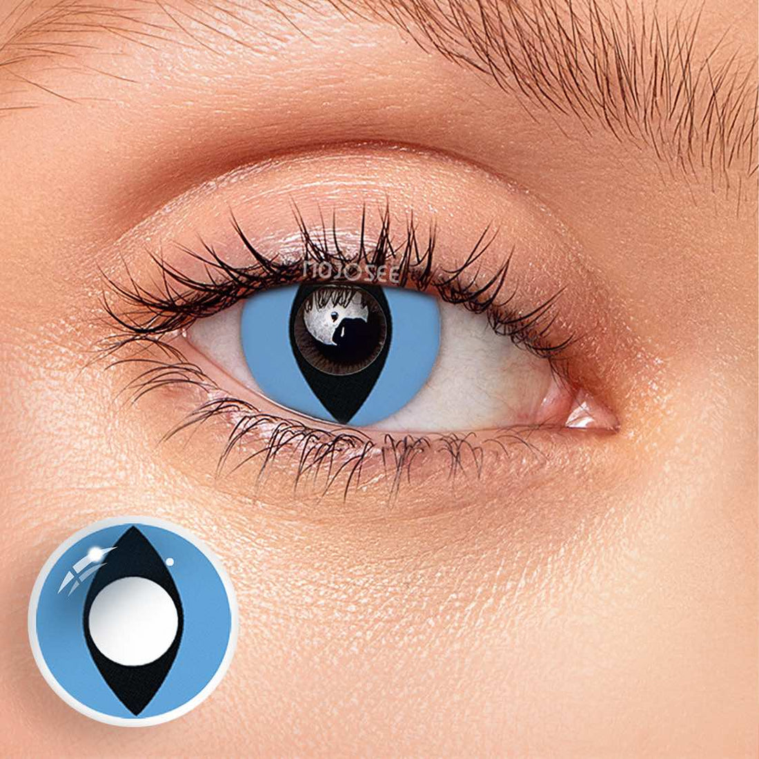 Cat Eyes Blue Colored Contacts Colored Contact Lenses