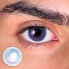 Rainbow Neon Blue-b Contact Lenses