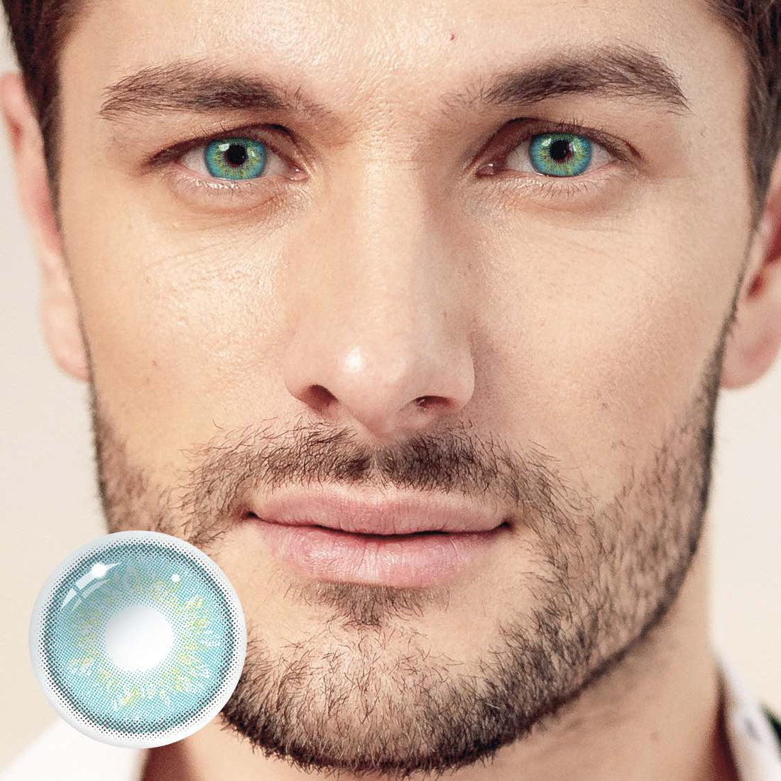 Starry sky Blue Colored Contact Lenses for Men
