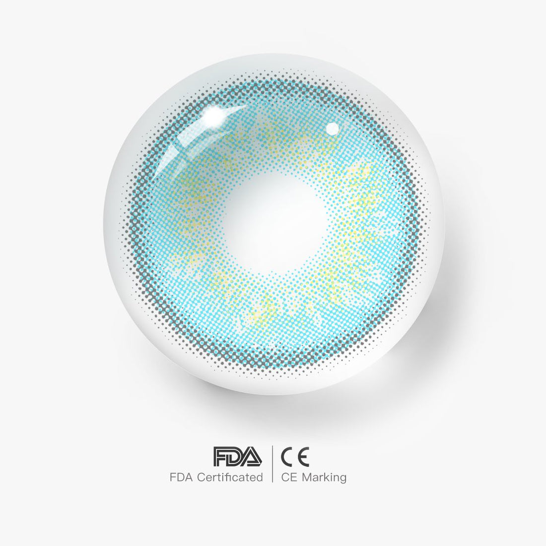 Starry sky Blue Colored Contact Lenses for Men