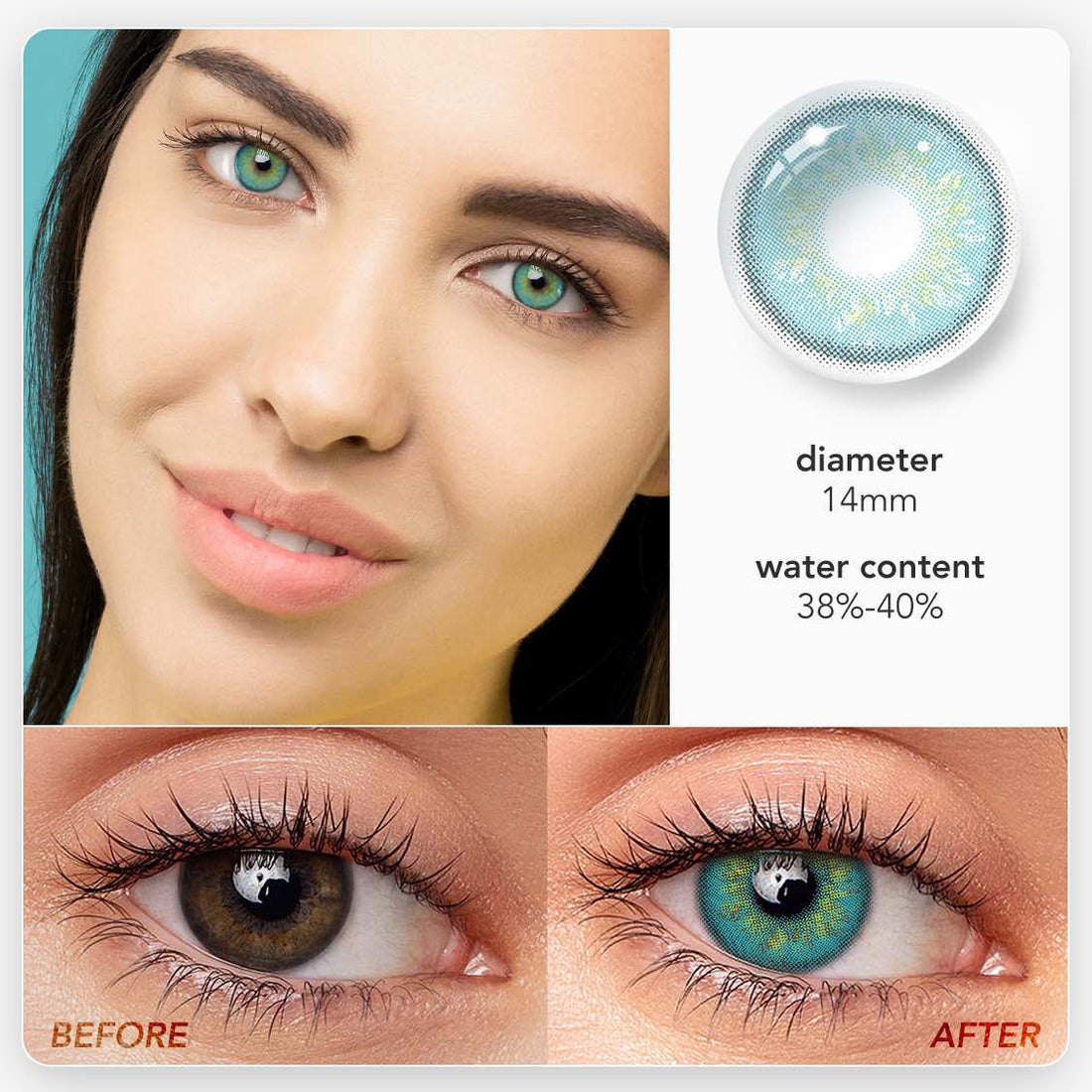 Starry sky Blue Colored Contact Lenses