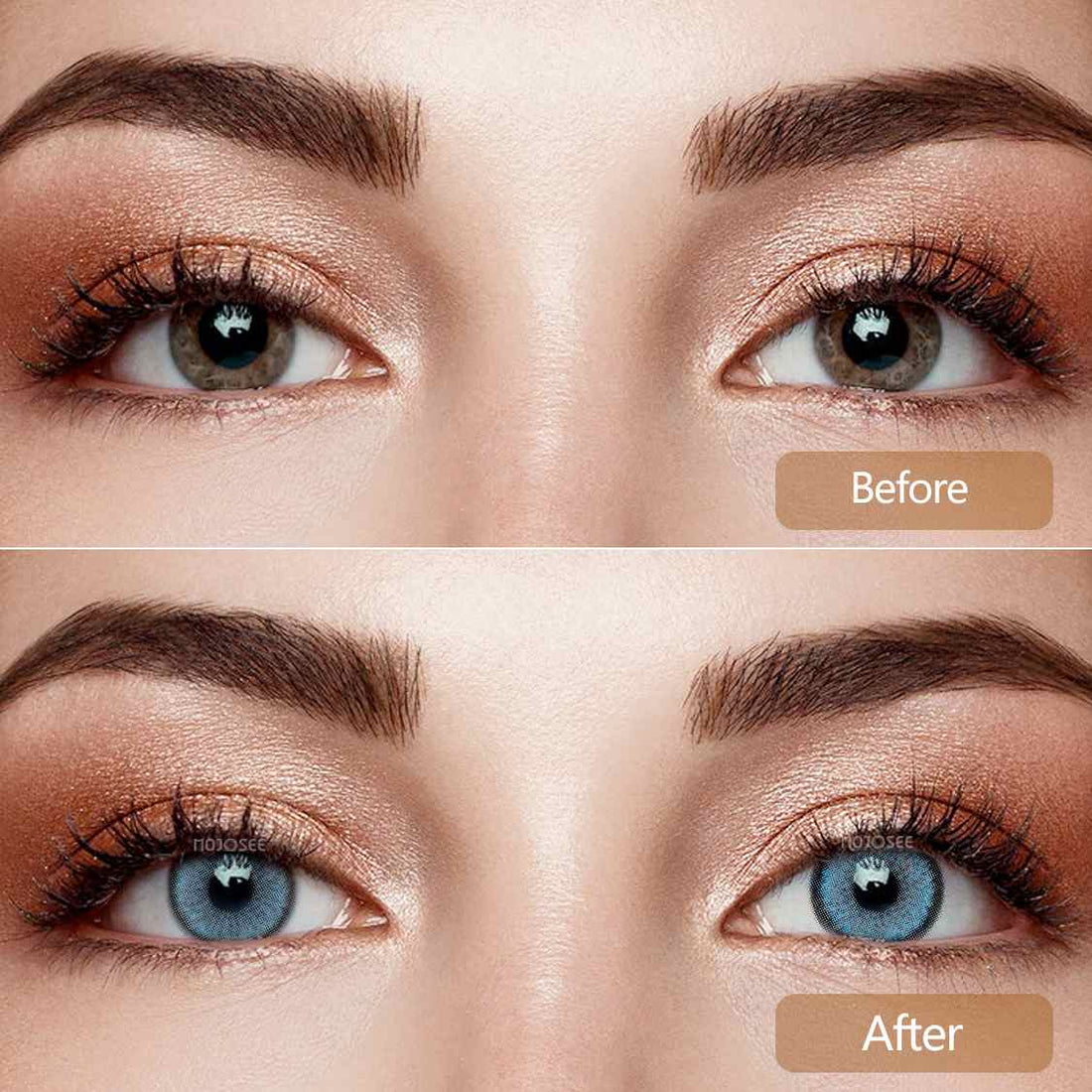 Rain Forest Gray-Blue Colored Contact Lenses