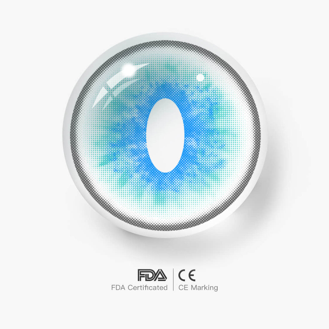 Genshin Ragdoll Cat Eyes Blue Colored Contact Lenses – Slit Pupil Cosplay Lenses | Mojosee