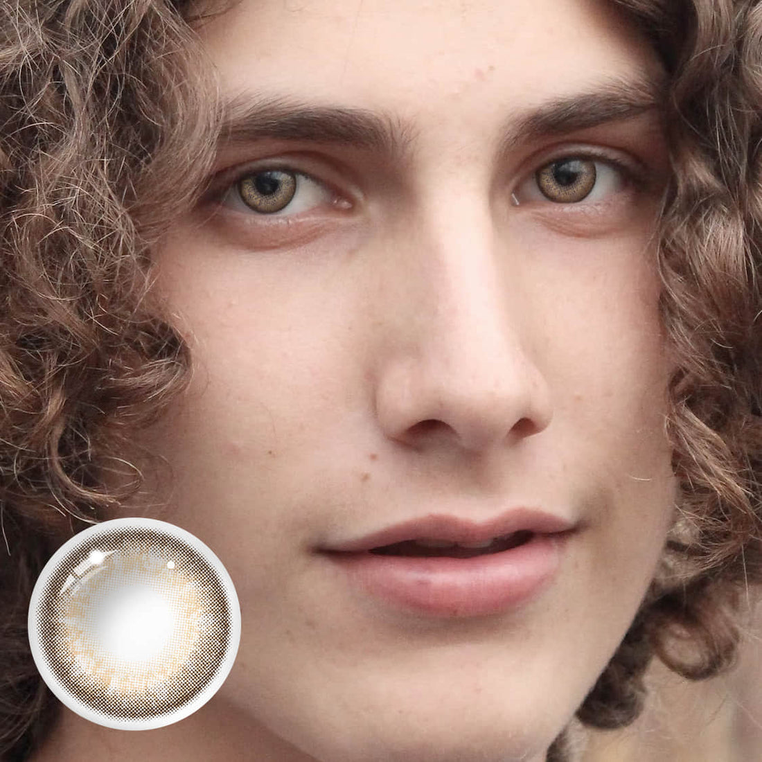 Rich Girl Brown Colored Contact Lenses for Men