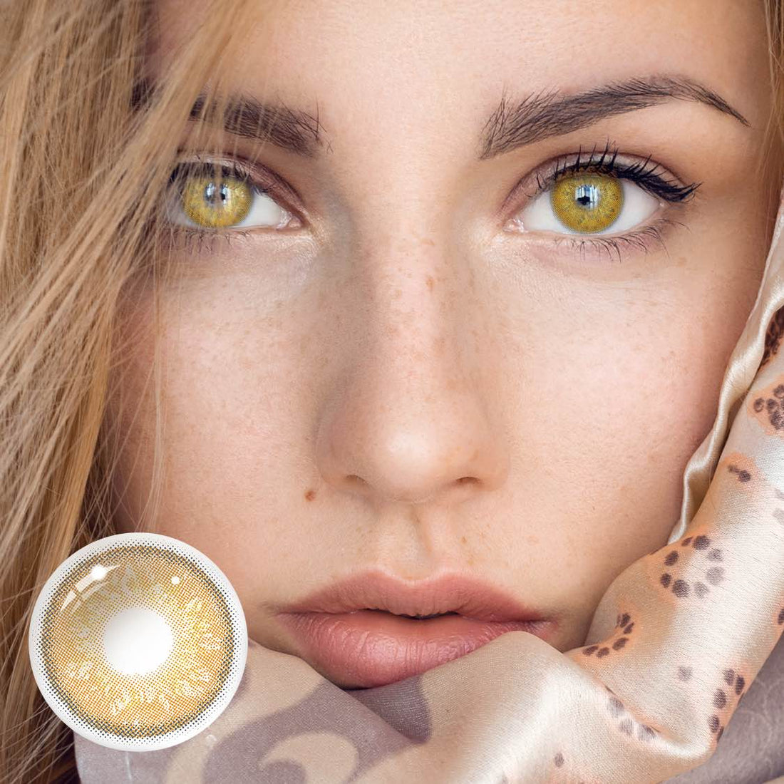 Starry sky Brown Colored Contact Lenses