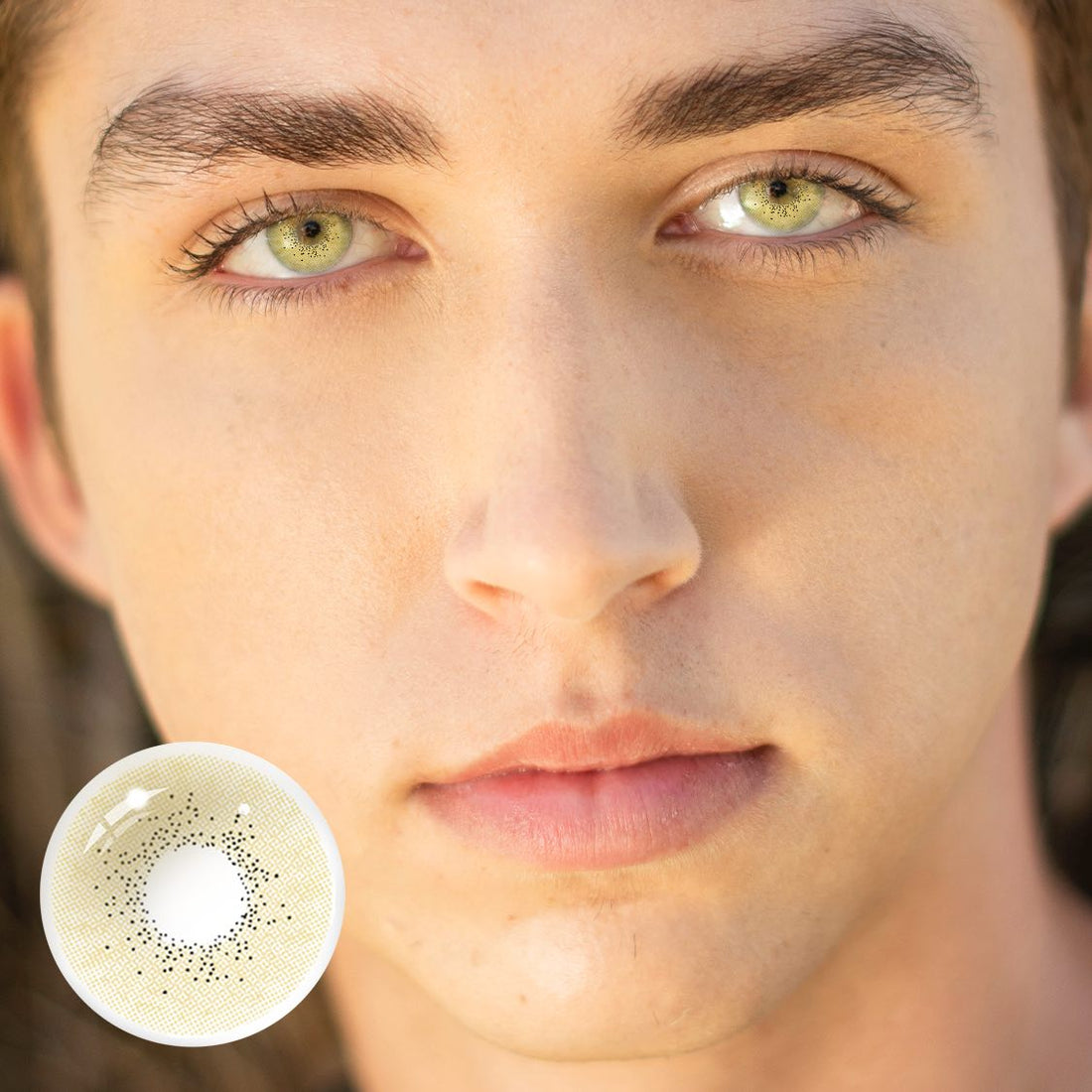 Ocean Brown Colored Contact Lenses for Men
