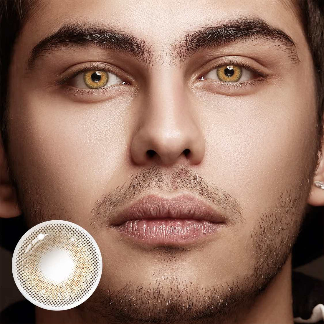 Wildcat Brown Colored Contact Lenses for Men