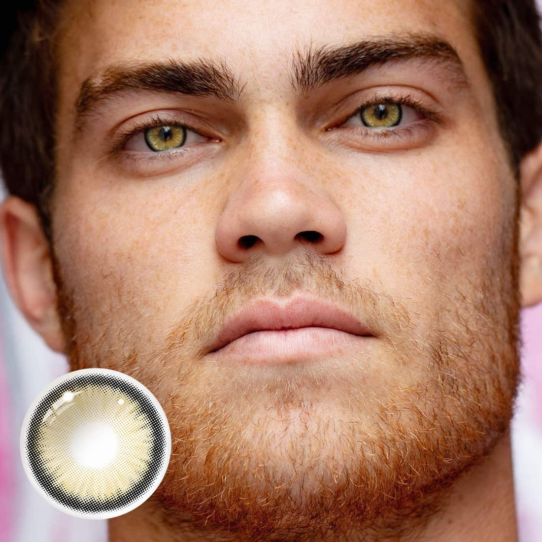Dawn Brown Colored Contact Lenses for Men