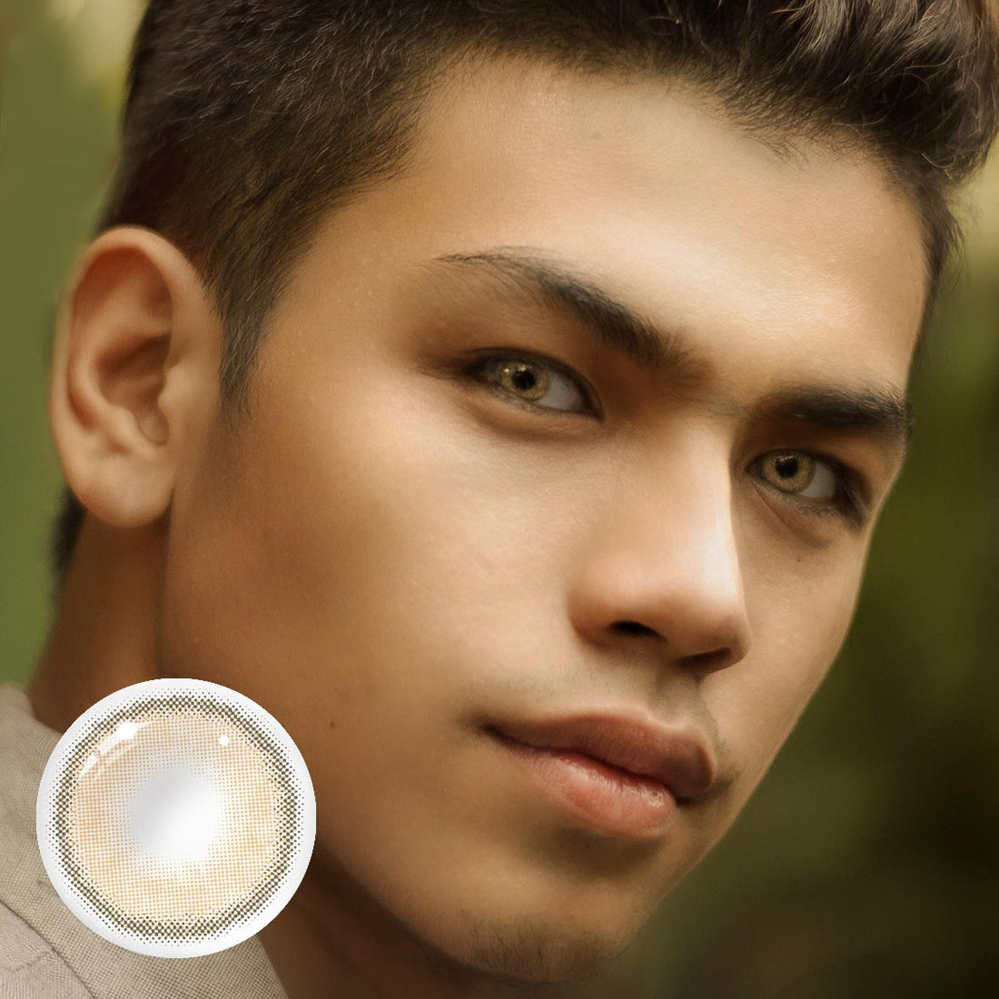 Rainbow Bassia Brown Colored Contact Lenses for Men