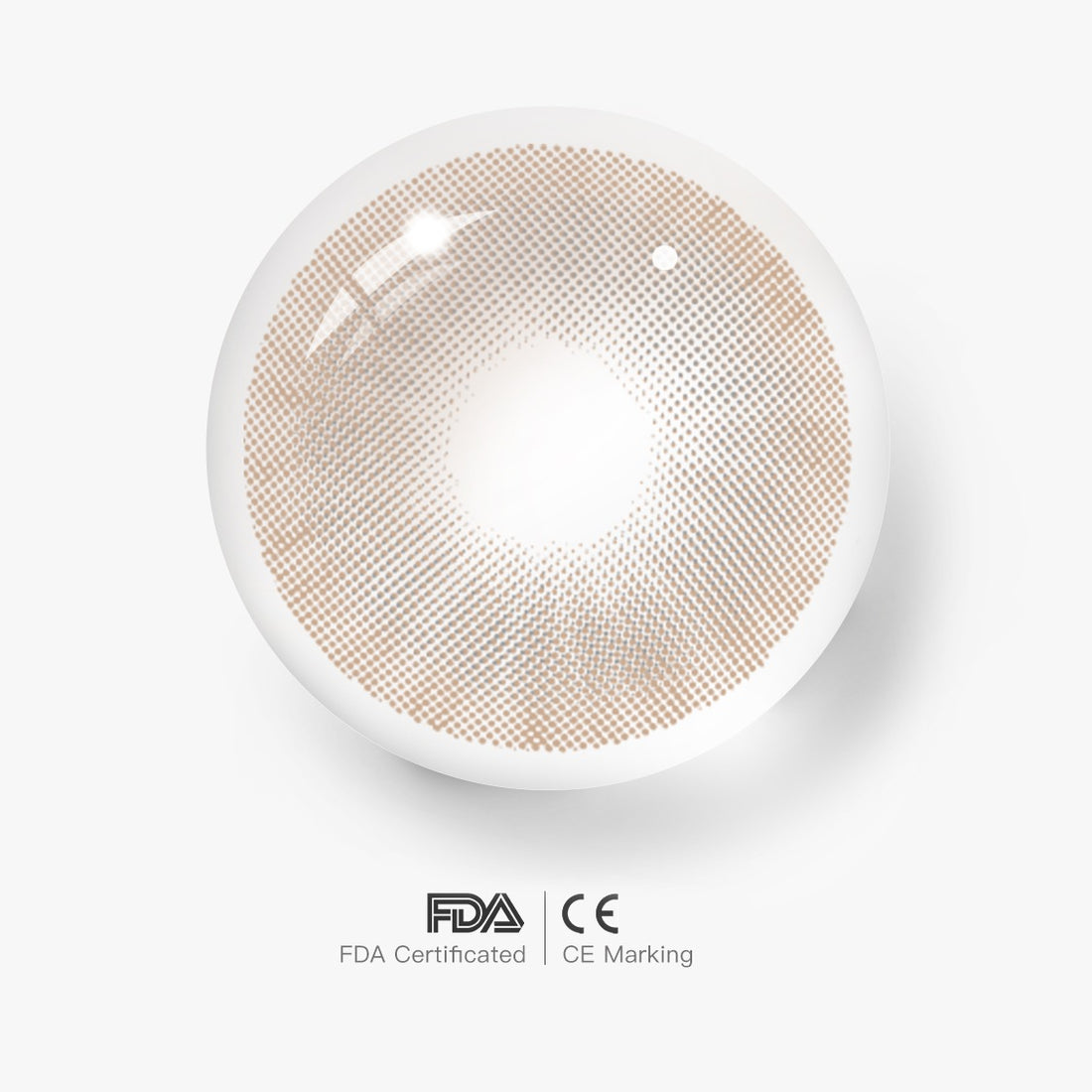 Smoky Marble Brown Colored Contact Lenses