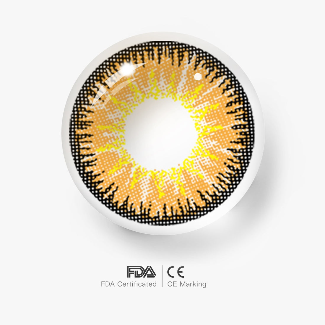 Vika Tricolor Brown Colored Contact Lenses