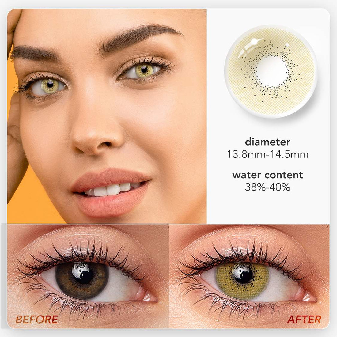 Ocean Brown Colored Contact Lenses
