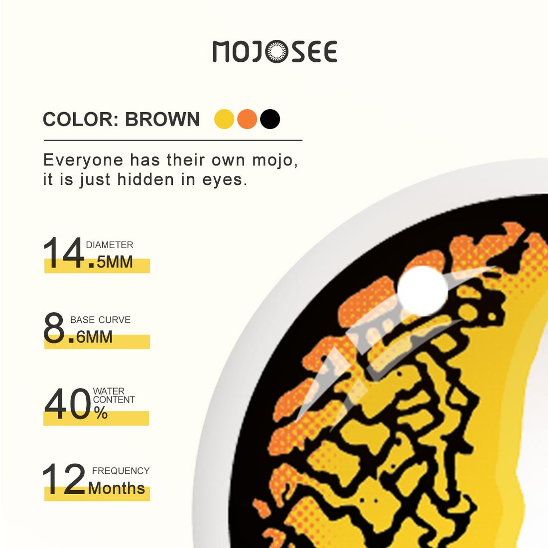 Lizard Eye Brown Colored Contact Lenses