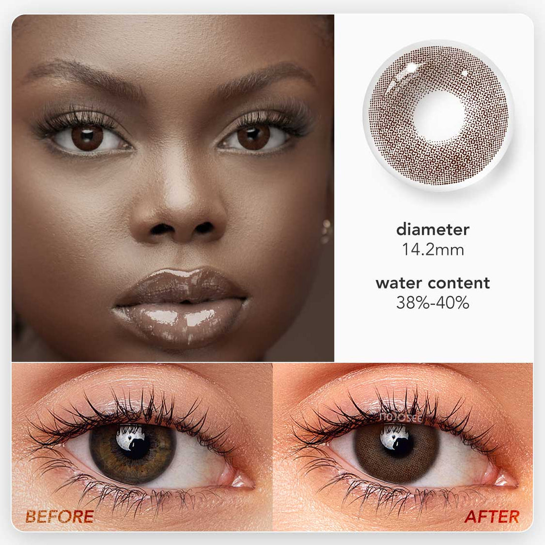Queen Chocolate Colored Contact Lenses