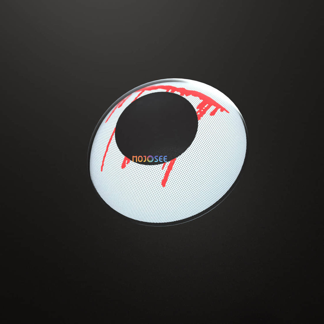 Trauma White Slit Colored Contact Lenses for Men