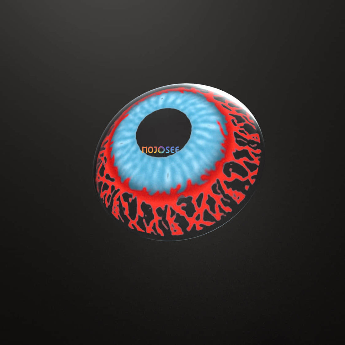 Bloodshot Infected Zombie Colored Contact Lenses for Men