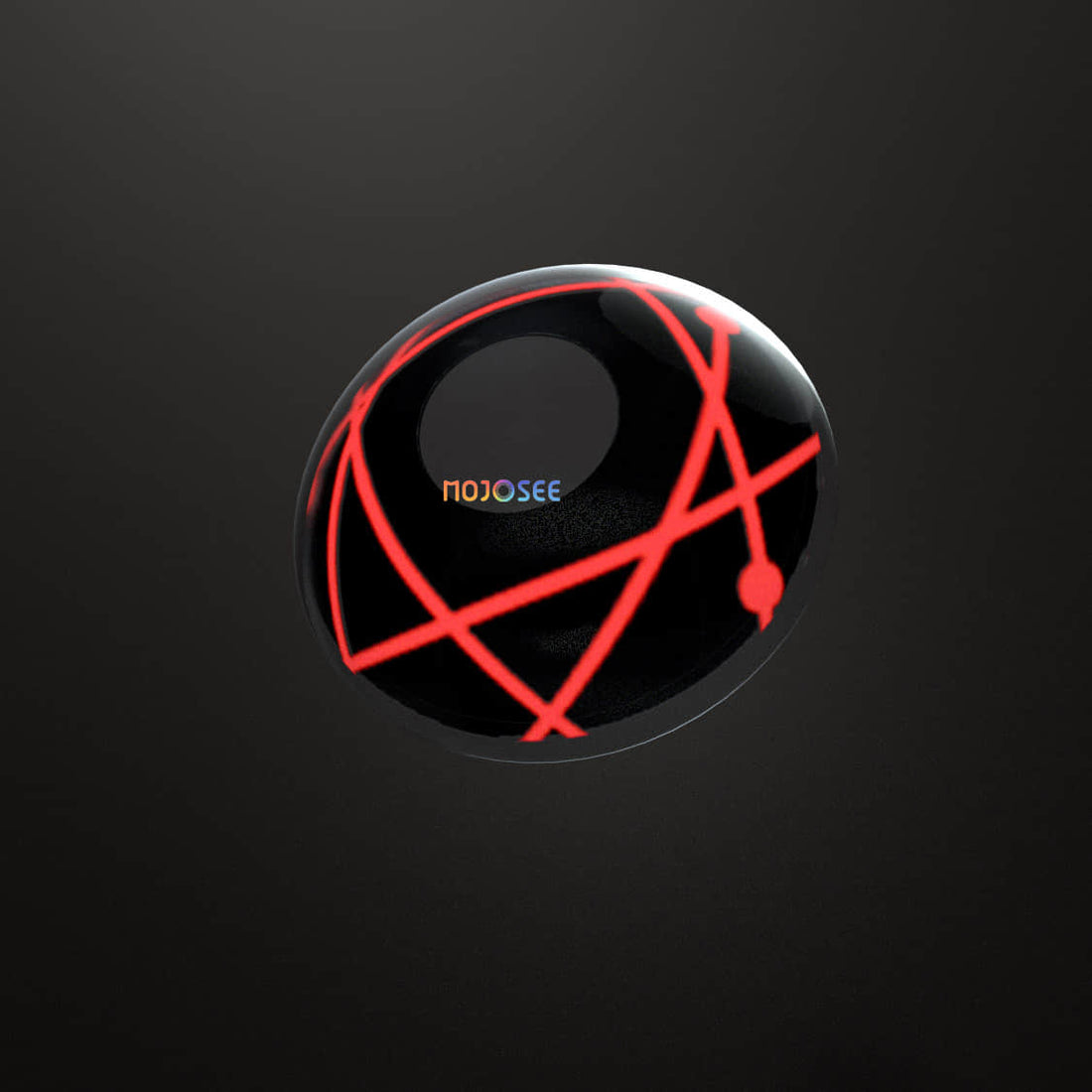 Red Star Trails Sclera Colored Contact Lenses for Men