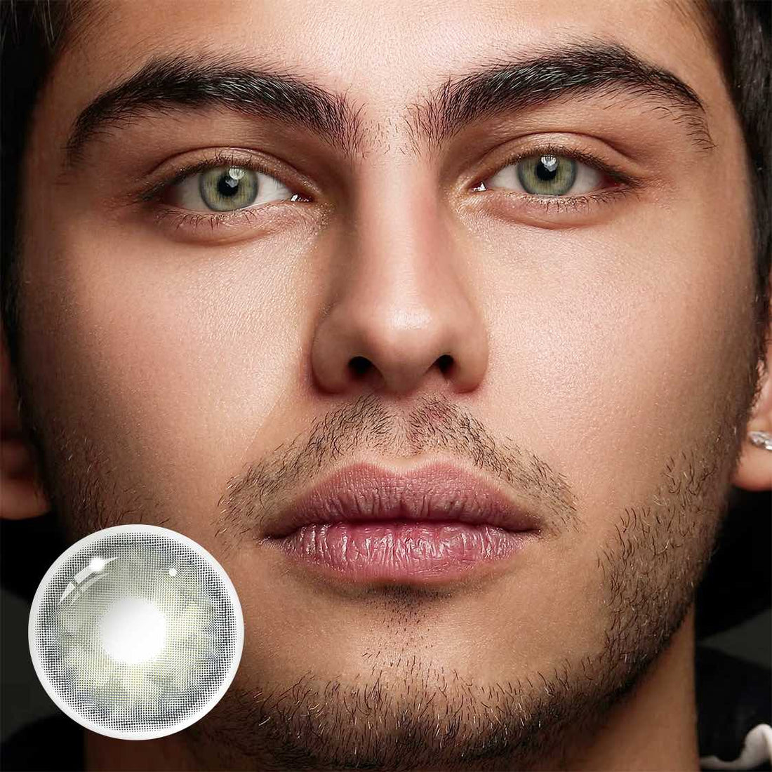 Butterfly Fairy Gray Colored Contact Lenses for Men