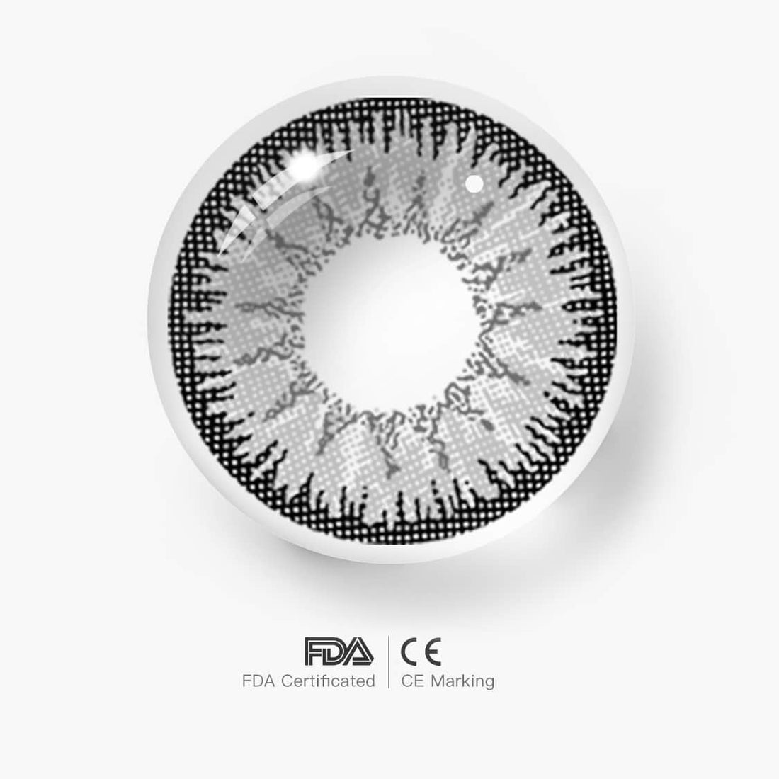 Vika Tricolor Gray Colored Contact Lenses