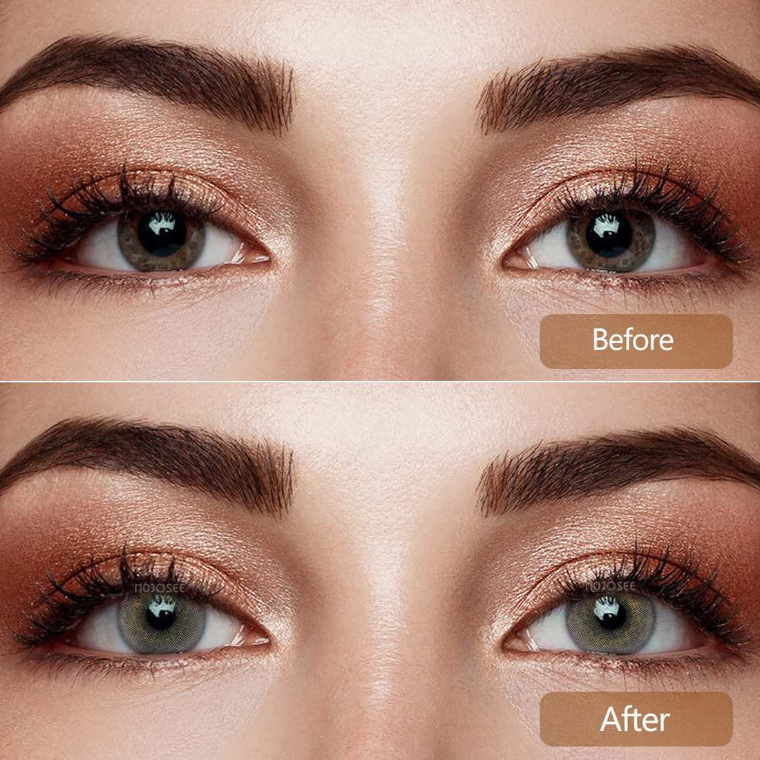 Smoky Malakite Gray Colored Contact Lenses