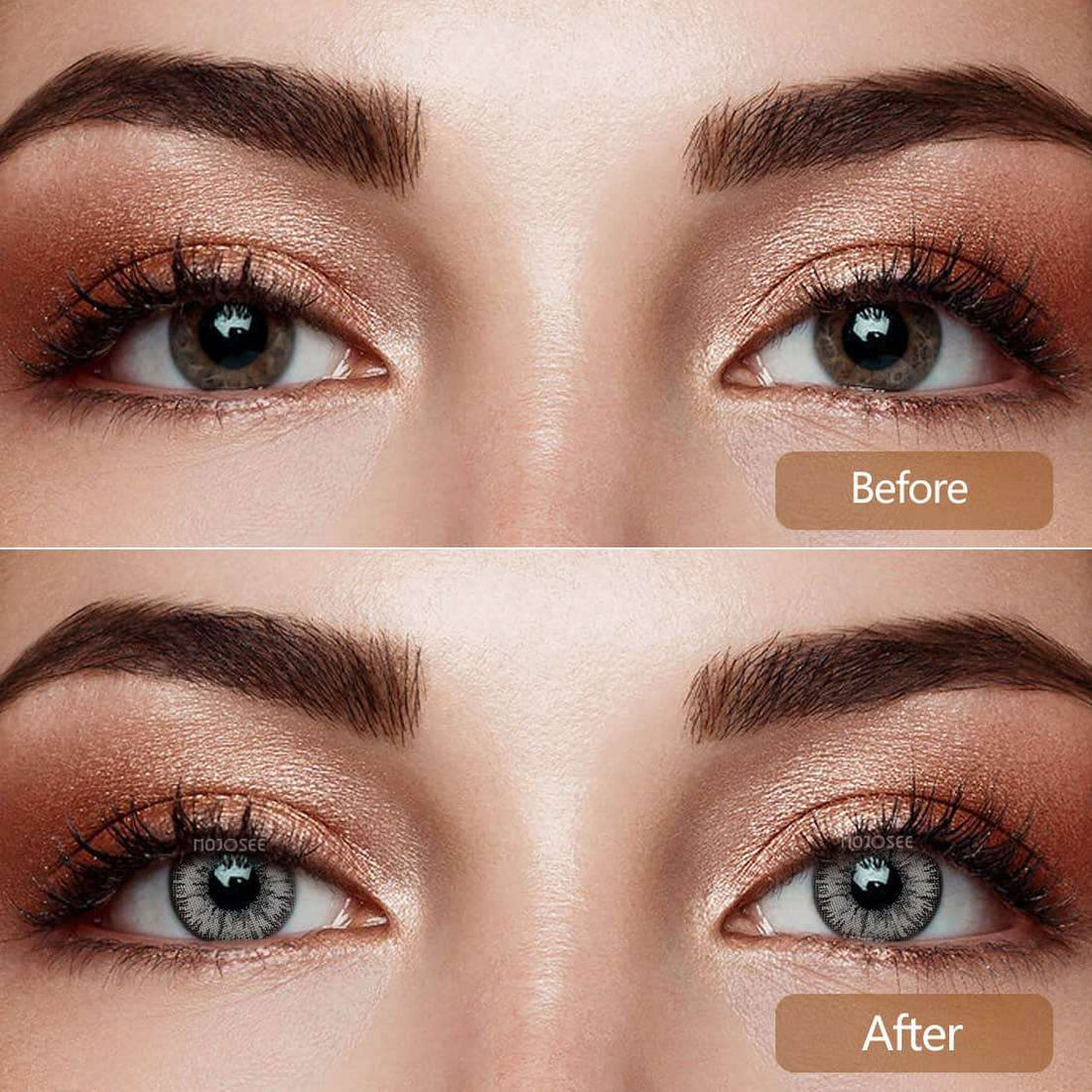 Vika Tricolor Gray Colored Contact Lenses