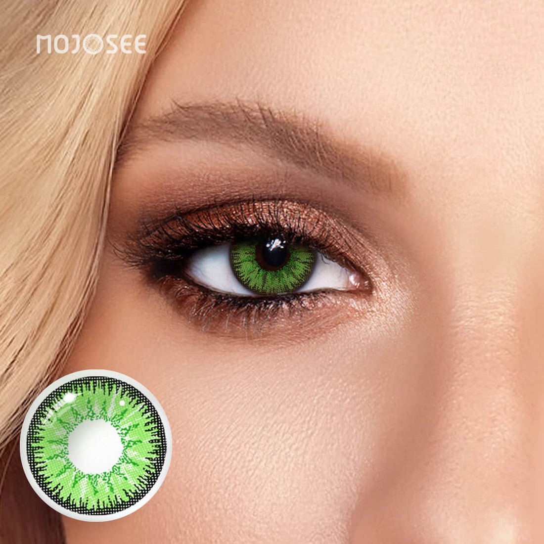 Vika Tricolor Green Colored Contact Lenses
