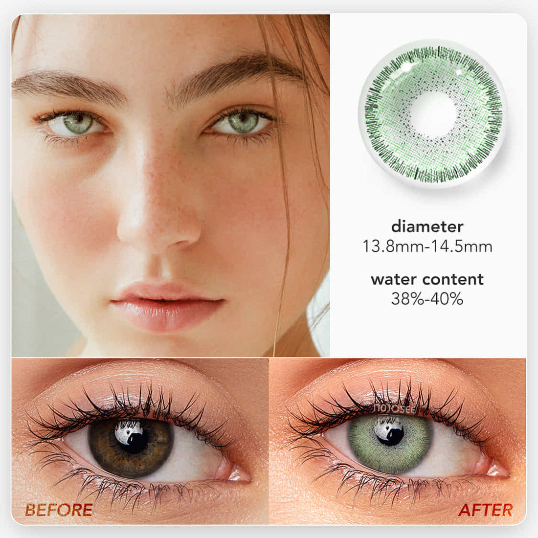 Majic Green Colored Contact Lenses