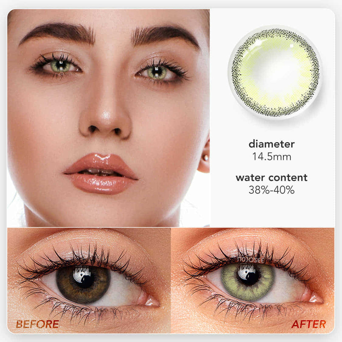 Olivia Sugar Colored Contact Lenses