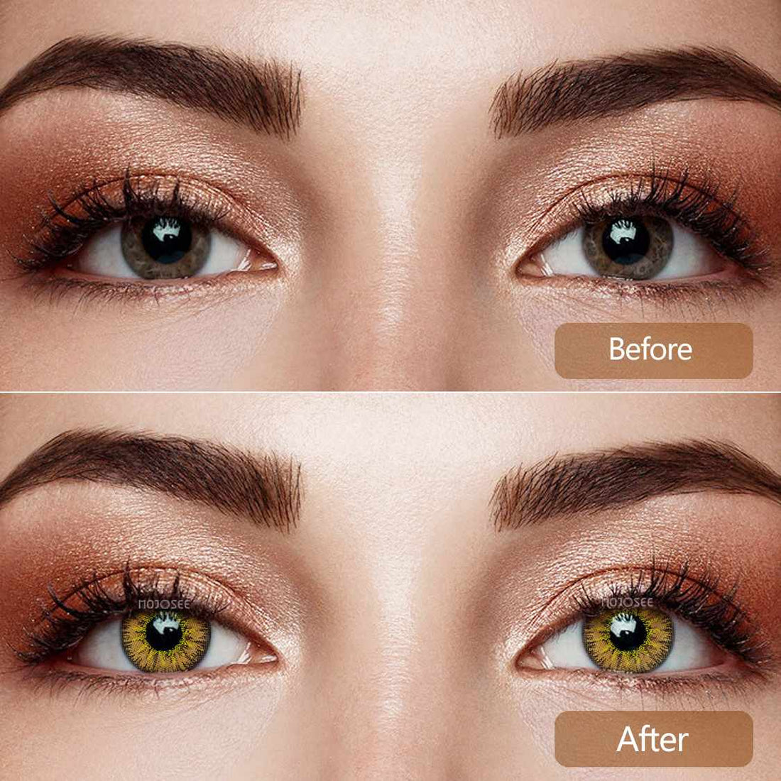 Vika Tricolor Brown Colored Contact Lenses