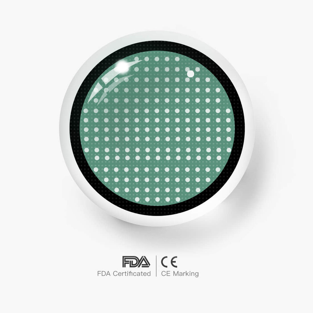 Green Mesh Colored Contact Lenses for Men